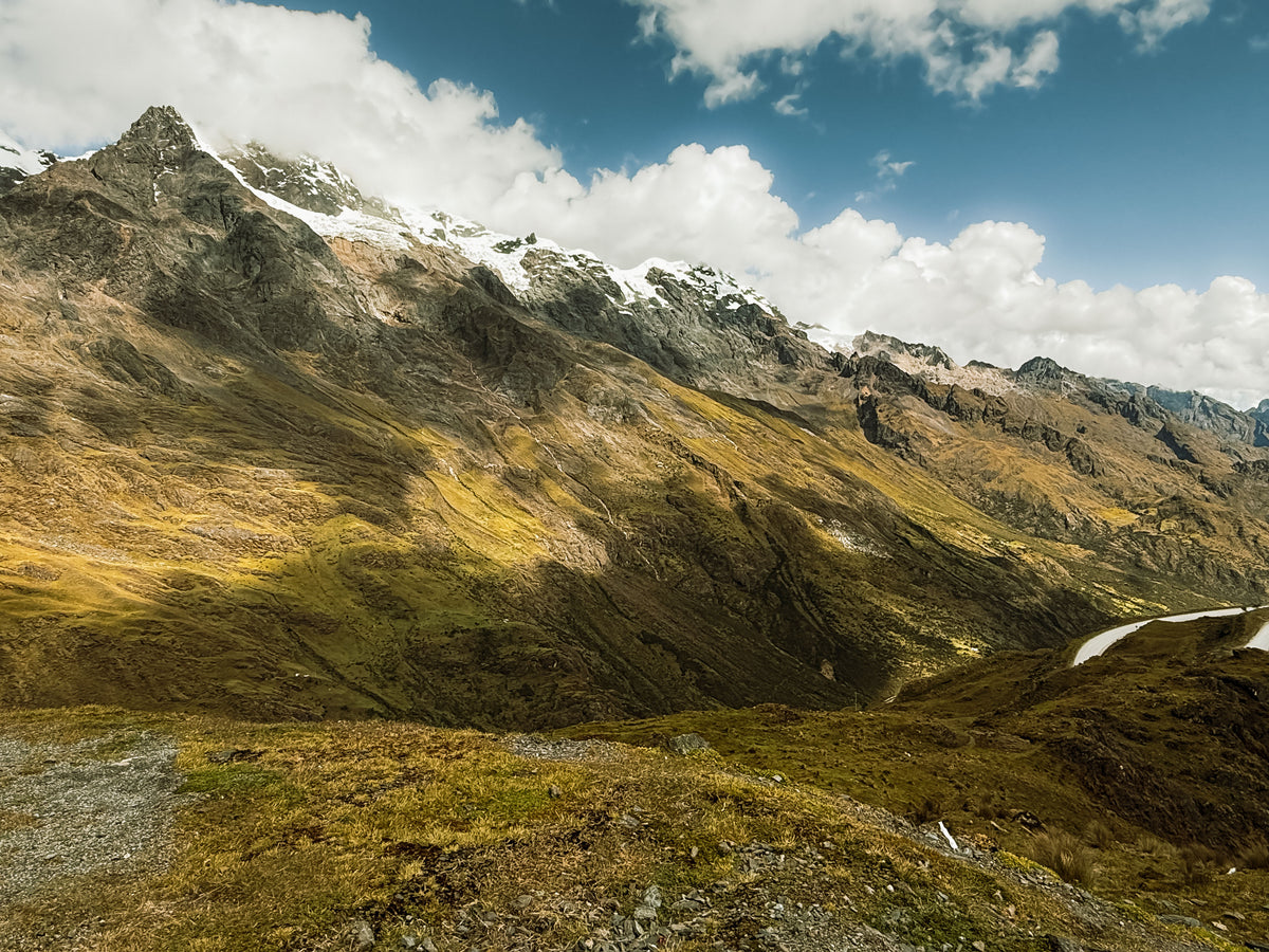 Rugged mountain landscape in the Andes of Peru